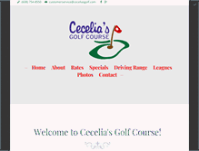 Tablet Screenshot of ceceliasgolf.com